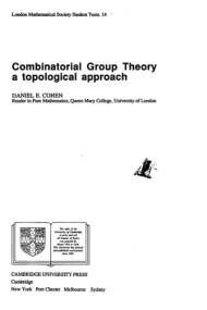 Coberta de Combinatorial Group Theory: A Topological Approach