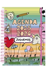 Coberta de Agenda escolar semanal 2025-2026 72 kilos