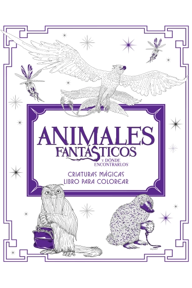 Coberta de Animales fantásticos y dónde encontrarlos: criaturas mágicas. Libro para colorear — . Warner Bros. Consumer Products Inc.