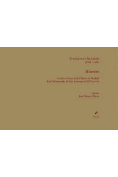 Coberta de Miserere — José Sierra Pérez