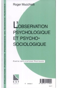 Cover of L'observation psychologique et psychosociologique