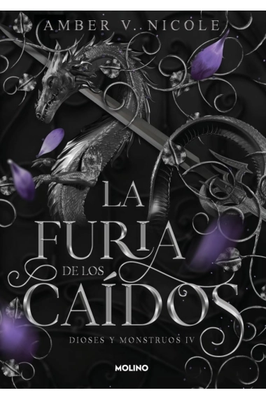 Cover of La furia de los caídos (Dioses y monstruos 4) — Amber V. Nicole