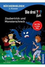 Cover of Die drei ??? Kids - Zaubertrick und Monsterschreck zwei Fälle in einem Band